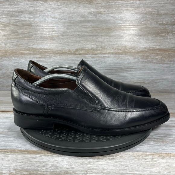 Johnston & Murphy Mens Barlett Black Leather Slip On Loafers Size 11 M - Picture 10 of 10